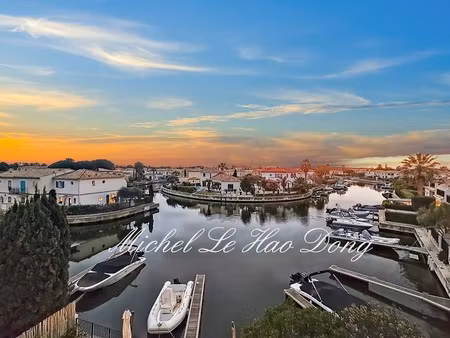 aigues-mortes (30220)  maison en marina 03 chambres avec garage