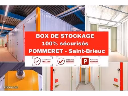 box à louer - garde meuble / pommeret - saint brieuc / 6 m²