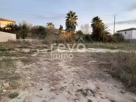 vente terrain 472 m² à gigean (34770)  220 000 €