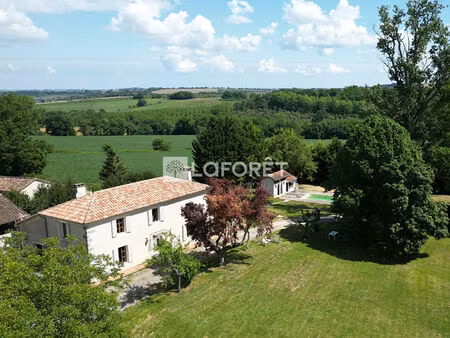 maison gasconne avec piscine  dépendances dans un joli parc