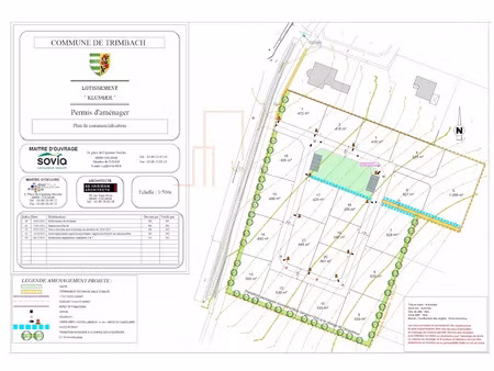 vente terrain à batir 524 m² à trimbach (67470)  62 880 €