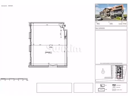 local commercial avec stationnements