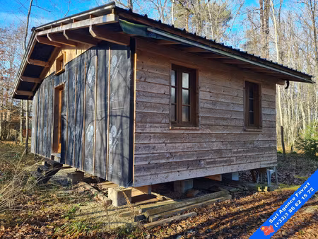 chalet en bois à finir d'aménager environnement calme et b