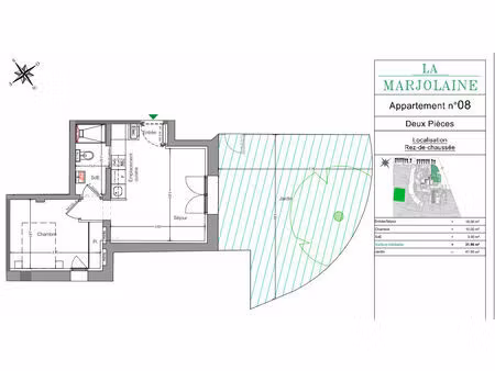 vente appartement 2 pièces 31 m² mouans-sartoux (06370)