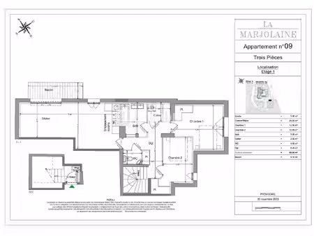 vente appartement 3 pièces 65 m² mouans-sartoux (06370)