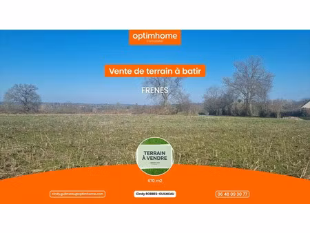 vente terrain 670 m² à frênes (61800)  20 000 €