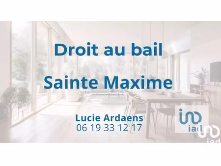 vente commerce 75 m² sainte-maxime (83120)
