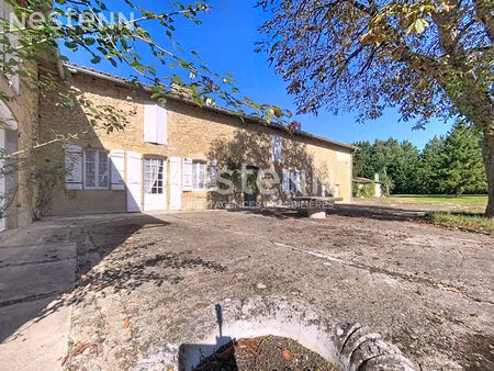 a vendre grande propriété en pierre de 507m2 habitable (14 pièces) à ornezan  sur terrain 
