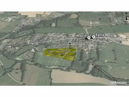 terrain 312 m² le petit fougeray