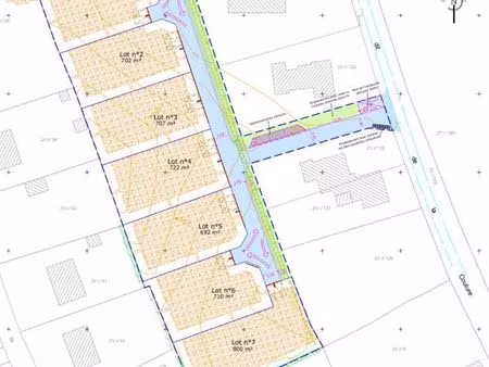 terrain 919 m² conde sur vire