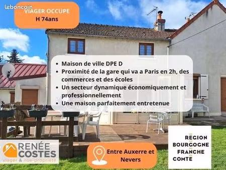 maison de ville en viager 4 pièces 116 m²