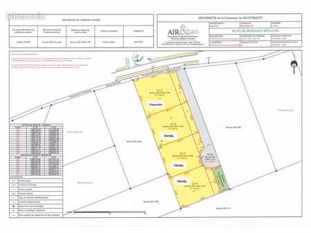terrain constructible montbizot
