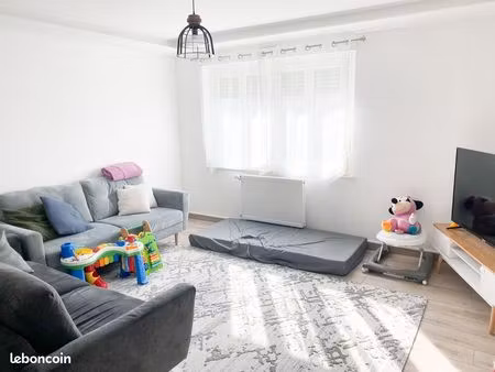 grand et lumineux appartement 3 pieces rénové  avec balcon sud   garage et cave