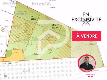 terrain 900 m² chaufour les bonnieres
