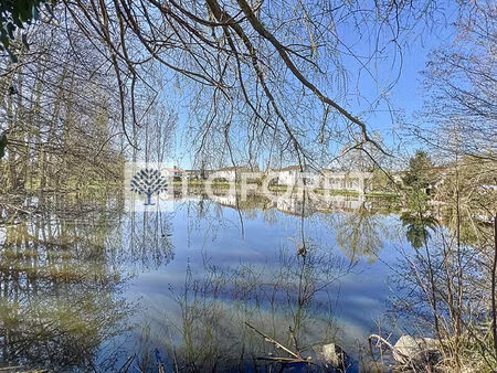 etang + mobilhome à vendre - la chapelle saint laurent