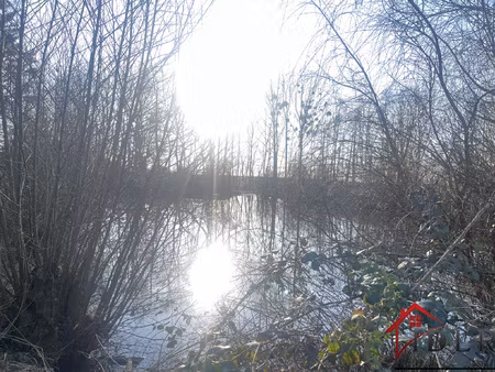 etang de 1430 m2 sur 6 600 m2 de terrains.