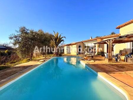 lignan sur orb  maison t5 plain pied avec piscine