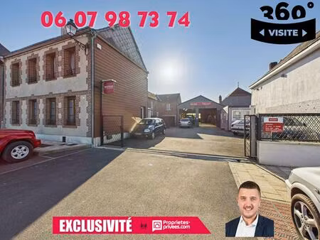 exclusivite brunehamel - murs mixtes  maison et local d'activite