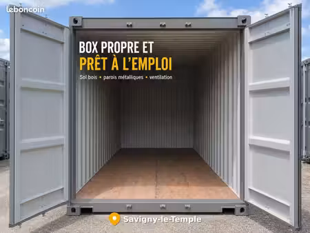 location box stockage sécurisé - accès direct en voiture 7j/7