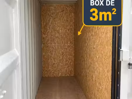 box de stockage - à partir de 24 50 - sécurisé  accès 24/24