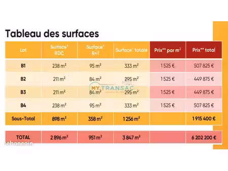 local d'activité 295 m²