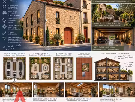 vente maison 1 pièce 650 m² gabian (34320)