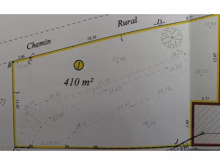 vente terrain à batir 410 m² à mézy-sur-seine (78250)  139 000 €