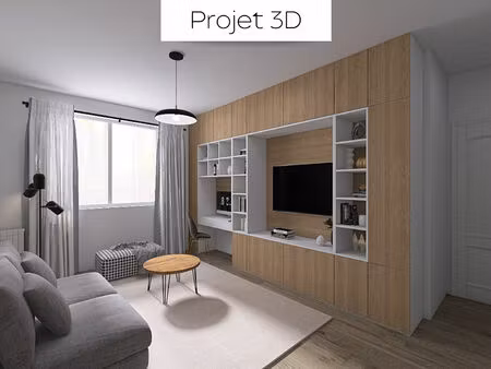 jean jaures - saint aubin / 2 pieces + parking / 41 m²