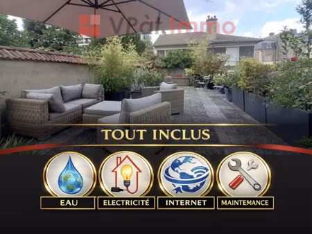 v100 - exceptionnel 6 pieces meuble de 140 m2 - terrasse arb