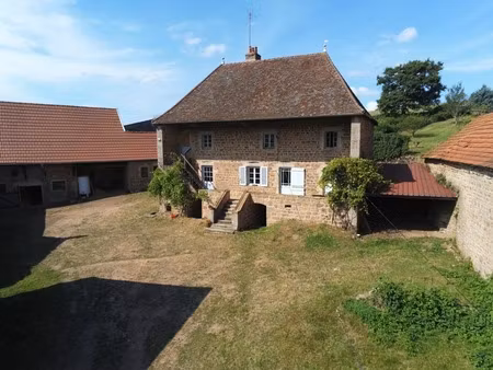 dpt saône et loire (71)  à vendre ancienne ferme  p5  terrain 2340m²