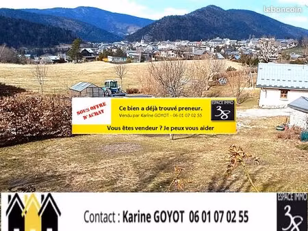 terrain 385 m² villard de lans