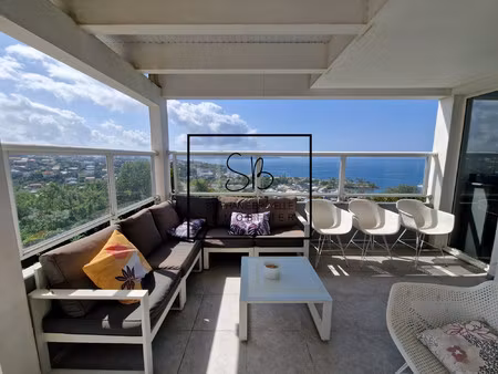 schoelcher : penthouse t4 - vue mer panoramique -