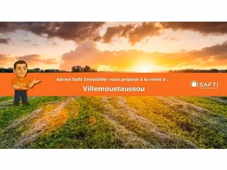 villemoustaussou - terrain agricole de 2257 m2