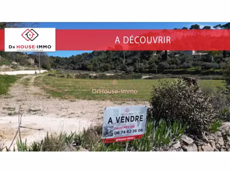vente terrain 1261 m² à cotignac (83570)  192 000 €