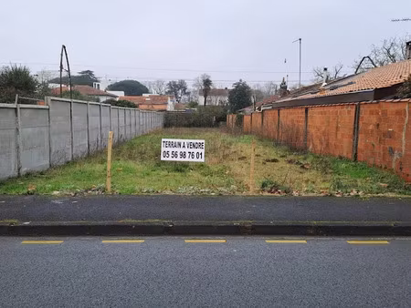 vente terrain 382 m² à bordeaux (33000)  310 000 €