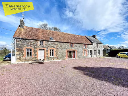 a vendre longère en pierres à le mesnil villeman