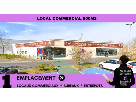location locaux professionnels 801 m² à saint maximin (60740)  8 333 €
