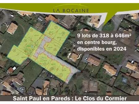 vente terrain à saint-paul-en-pareds (85500) : à vendre / saint-paul-en-pareds