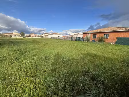 vente terrain de 610m2 constructible  semi viabilisé
