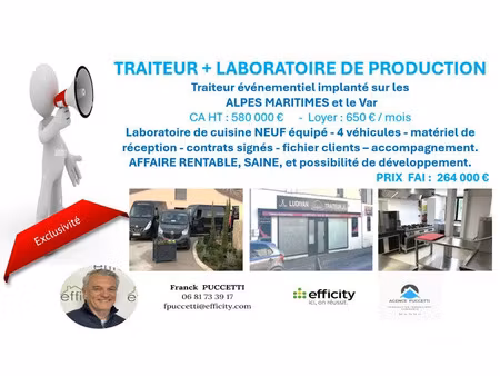 vente locaux professionnels 150 m² à châteauneuf-grasse (06740)  264 000 €