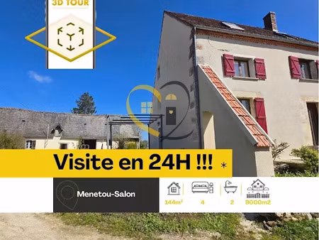 vente maison 7 pièces 144 m² à menetou-salon (18510)  189 500 €
