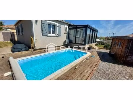 pavillon familial  4 chambres  piscine  véranda.