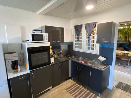 f3 meublé avec terrasse et jardin à louer secteur trinité