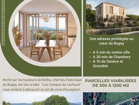 opportunité unique – parcelles viabilisées à vendre à belley (01300)