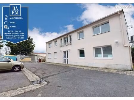 bureaux 57 m² montfermeil