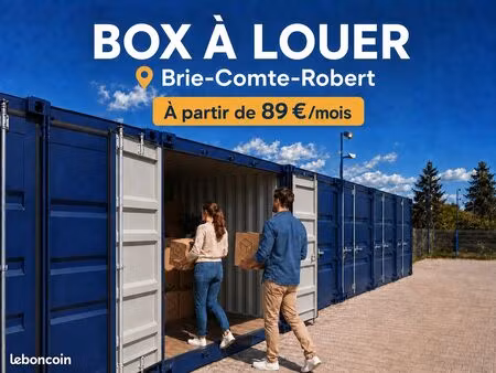 box de stockage sécurisé – accès 7j/7