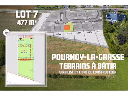 terrain à bâtir à pournoy la grasse lot 7