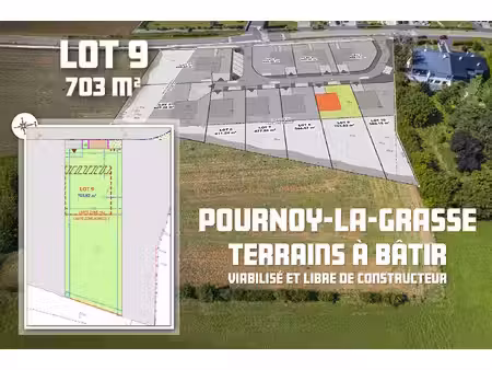 terrain à bâtir à pournoy la grasse lot 9