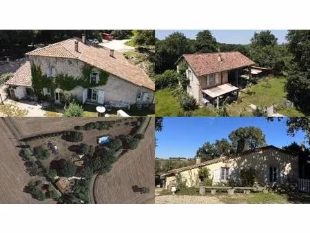 prix en baisse ! a vendre  gers  proche castéra-verduzan: tout un hameau rural de 3 maison