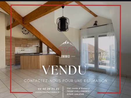 vente appartement 3 pièces 78 m² neydens (74160)